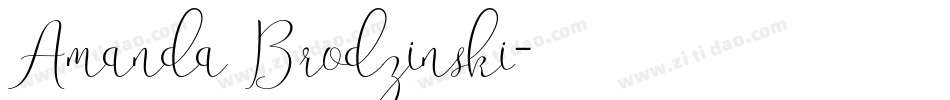 Amanda Brodzinski字体转换